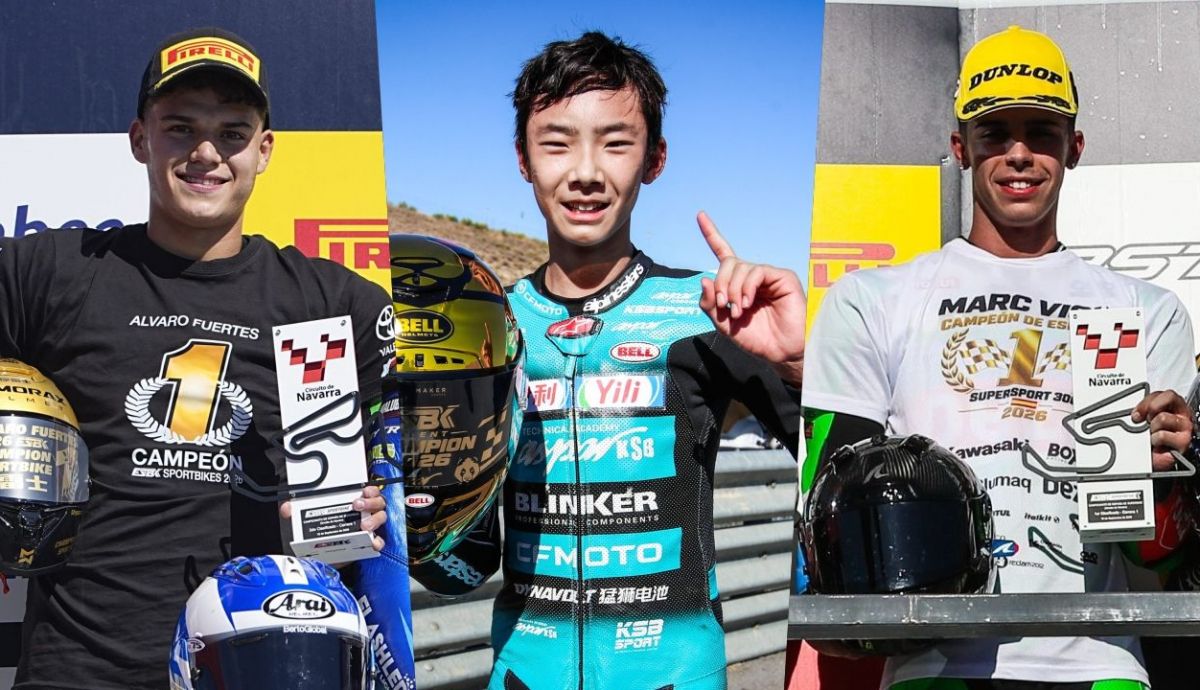 Álvaro Fuertes, Marc Vich y Shengbo Sun, campeones ESBK 2026