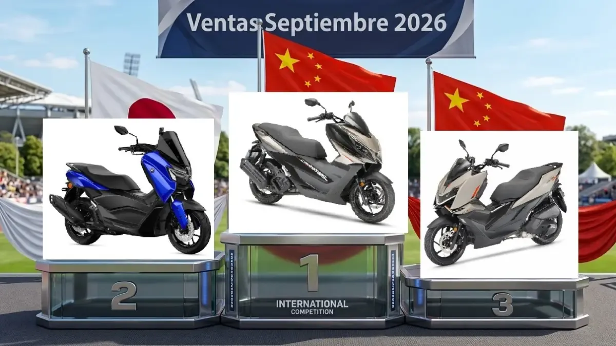 Ventas de motos y scooters en septiembre 2026: Zontes ya vende más que Honda y coloca tres modelos en el top 10