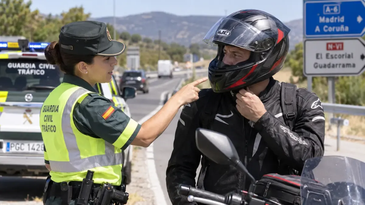 Aviso de la Guardia Civil a los motoristas: "Ya no basta con que esté certificado, debe estar homologado. Es uno de los elementos que más puede marcar la diferencia cuando realmente importa"
