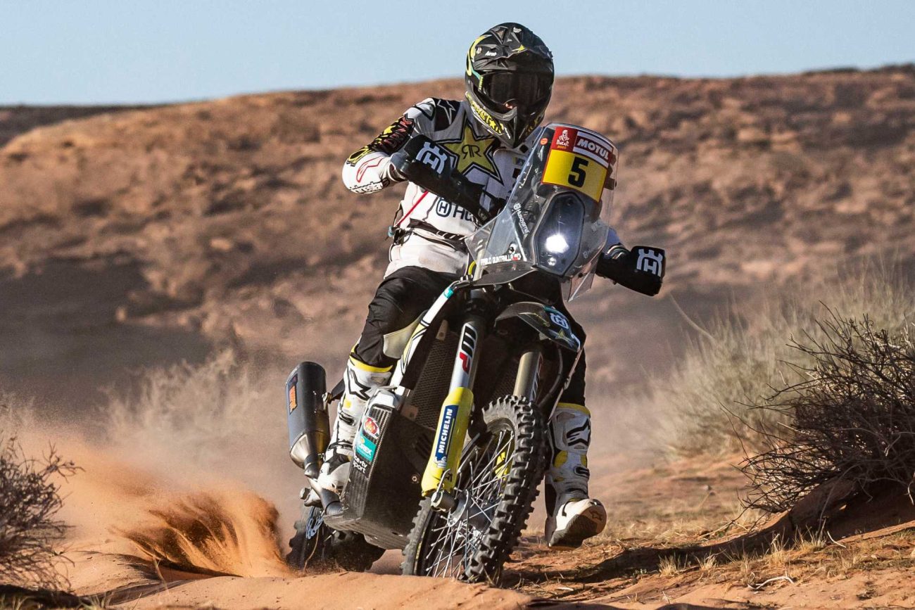 La Husqvarna que llevó al podio del Dakar 2020 a Pablo Quintanilla y su noble misión