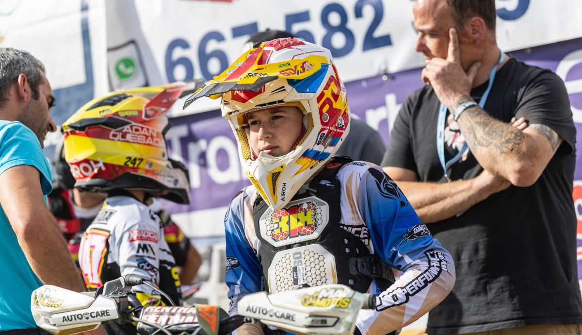 Óscar Martínez (MX65), José Antonio López (MX85),PabloDe la Rosa (Máster), Campeones de España 2026